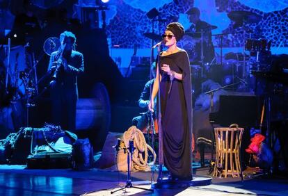 Melody Gardot, durante su actuación en el Palau de la Música de Barcelona.
