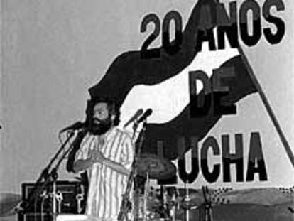 Sánchez Gordillo, en un acto de 1996.