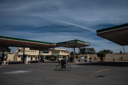 Una estación de pemex en Zapopan, Jalisco.