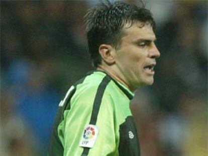 Cavallero, en un partido con el Celta.
