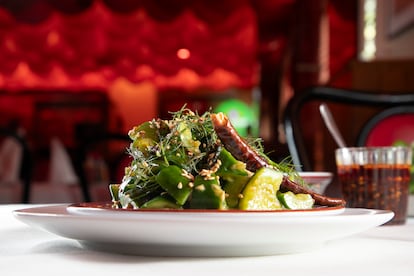 Ensalada de pepinos de Cantón Mexicali.