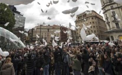 Acto de despedida a Gesto por la Paz en Bilbao, 28 años después