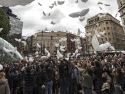 Acto de despedida a Gesto por la Paz en Bilbao, 28 años después