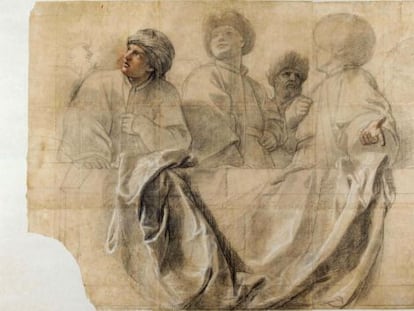 Charles Le Brun, 'Las diferentes naciones de Asia', dentro de la exposición 'Dibujando Versalles'.
