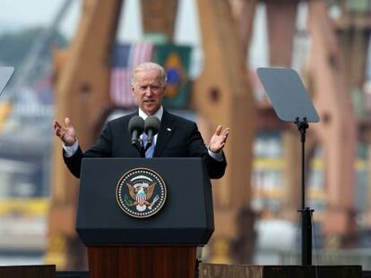 El vicepresidente de Estados Unidos, Joe Biden, durante su visita a R&iacute;o.