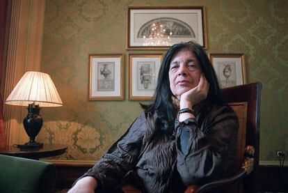 Susan Sontag, en su última visita a Madrid en 2003.