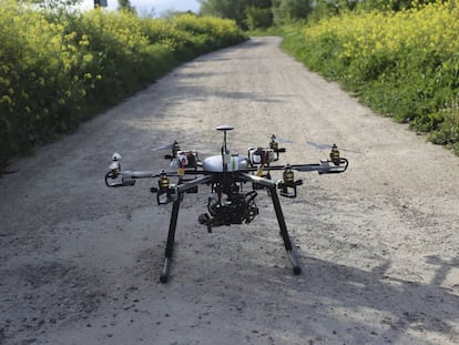 Uno de los drones de SpectralGeo.