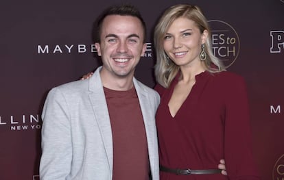 El actor Frankie Muniz y su novia, Paige Price, el pasado 4 de octubre. 