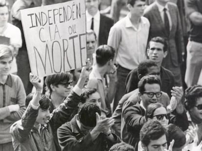 Manifestação no Rio de Janeiro em junho de 1968. 