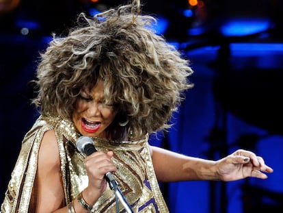 Tina Turner, durante una actuación en el Hallenstadion de Zúrich, el 15 de febrero de 2009.