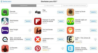 Una captura de la AppStore.