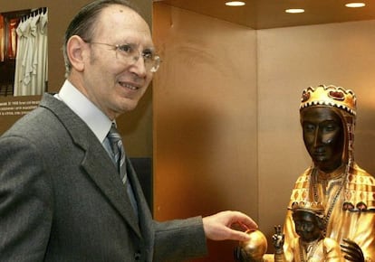 El monje Josep Massot, director de Publicaciones de la Abadía de Montserrat.