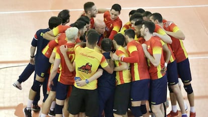 La selección masculina de voleibol, en una imagen de archivo.