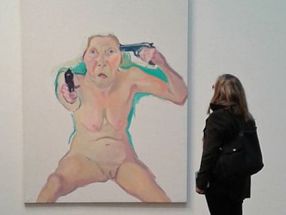 'Tu o jo', obra de María Lassnig que es pot veure a la Fundació Antoni Tàpies.