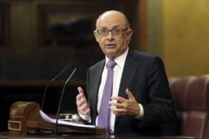 El ministro de Hacienda y Administraciones P&uacute;blicas, Crist&oacute;bal Montoro.