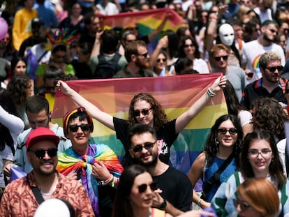 Marcha del orgullo en Prístina, la capital kosovar, el pasado 9 de junio.