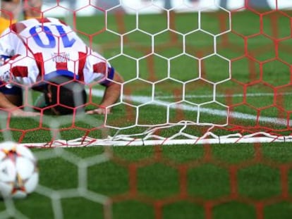 Arda celebra el gol a el Juventus