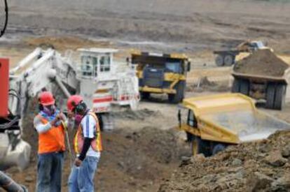 Trabajos de ampliación del Canal de Panamá, obras que se realizan por el consorcio internacional liderado por la empresa española Sacyr Vallehermoso. EFE/Archivo