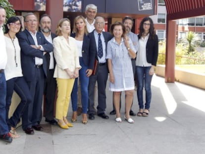 En la imagen, los 19 cooperantes reconocidos por la Uni&oacute;n Europea en Madrid.