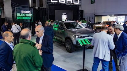 El modelo de la renacida marca Ebro, este jueves en el Automobile Barcelona.