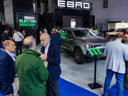 Prototipo de la marca Ebro en la pasada edición del salón del automóvil de Barcelona. Btech, de cuya mano llegaría Chery a la Zona Franca, tiene intención de montar vehículos Ebro a partir de plataformas de Nissan.