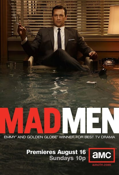 En la tercera temporada, 'Mad Men' seguía presumiendo de su buena racha en los Emmy y Globos de Oro.