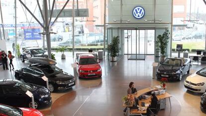 Un concesionario Volkswagen en Madrid