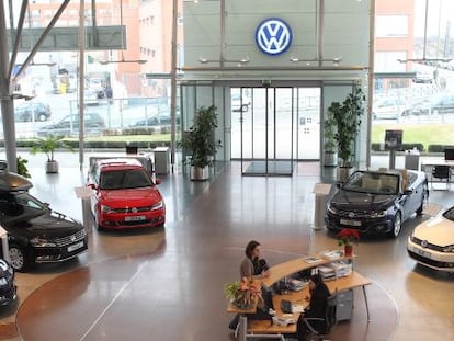 Un concesionario Volkswagen en Madrid