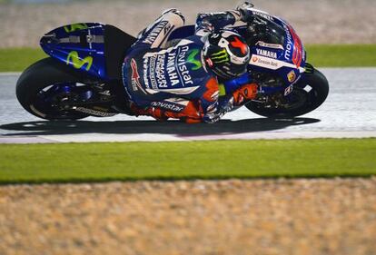 Jorge Lorenzo, durant el Gran Premi de Qatar.