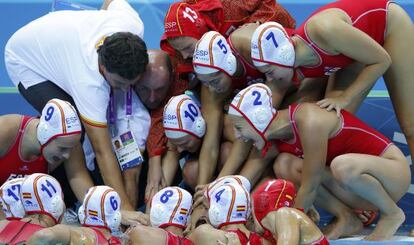 Jugaodres de waterpolo als Jocs de Londres.