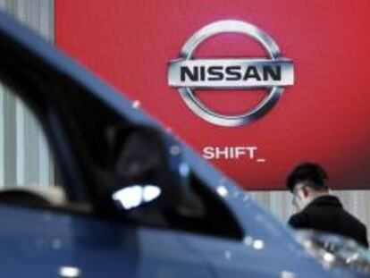 Vista del logotipo de la empresa japonesa Nissan Motor. EFE/Archivo