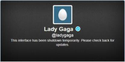 Estado de la cuenta de Lady Gaga.