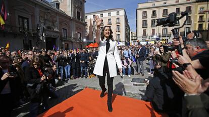 Inés Arrimadas, en un mítin de Ciudadanos.