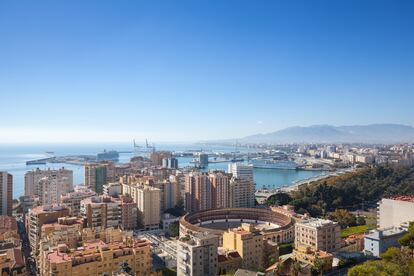 Vista de Málaga, en la Costa del Sol.