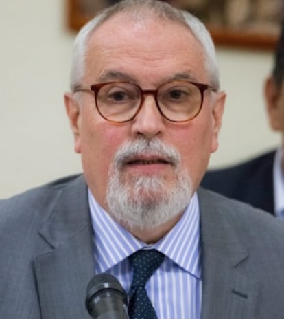 Ramón Guillermo Aveledo, durante el diálogo con el Gobierno.