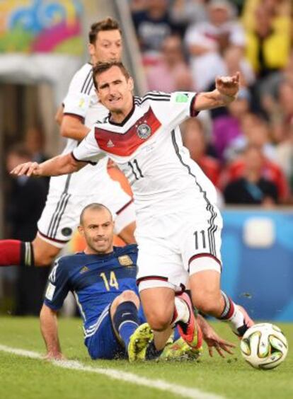 Un momento del partido Alemania-Argentina de la final del Mundial.