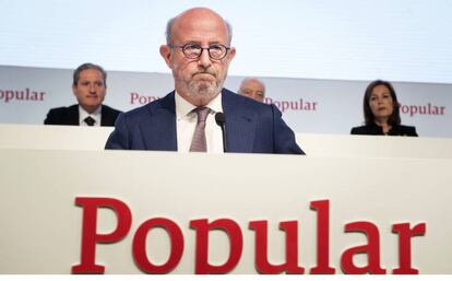 El presidente del Banco Popular, Emilio Saracho