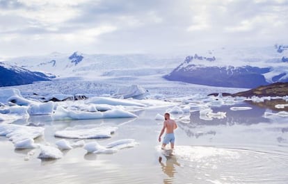 La laguna glaciar de Jokulsarlon, al sureste de Islandia.