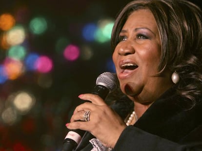 Aretha Franklin, en una actuación en Nueva York en diciembre de 2008.