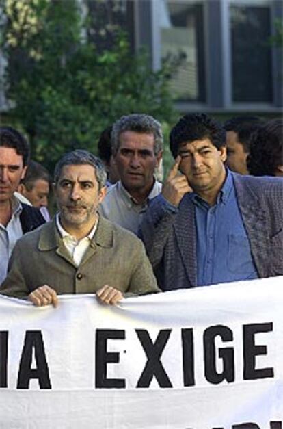 El coordinador de IU, Gaspar Llamazares, ayer en Sevilla.