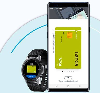 Podrás pagar tanto con el smartphone como con el smartwatch de Samsung