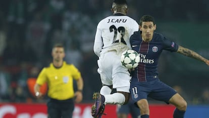 Di María, exjugador del Reial Madrid, durant un partit amb el seu actual equip.