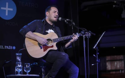 Ismael Serrano en el encuentro de suscriptores. 