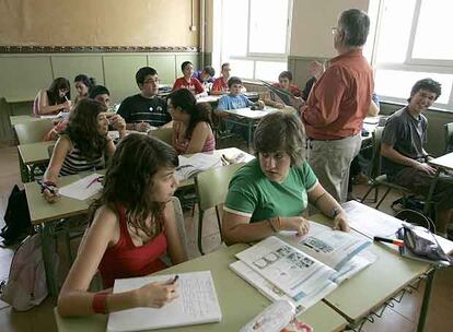 Una clase de Educación para la Ciudadanía en Barcelona.