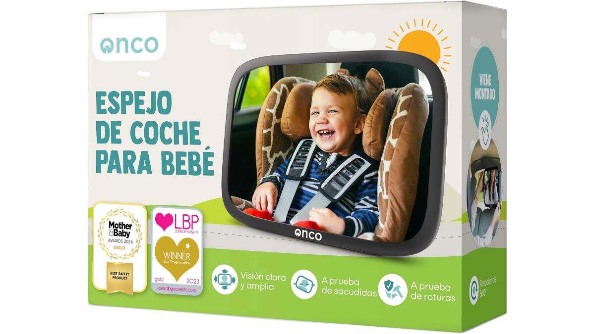 Espejo de coche para bebé.