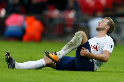 Harry Kane durante el partido ante el Liverpool.