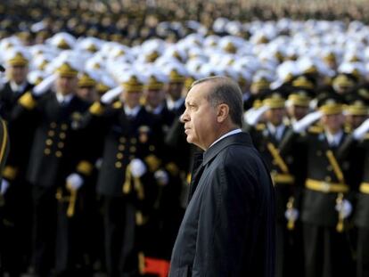 Erdogan, este jueves en la celebraci&oacute;n del D&iacute;a de la Rep&uacute;blica en Ankara.