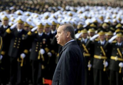 Erdogan, este jueves en la celebraci&oacute;n del D&iacute;a de la Rep&uacute;blica en Ankara.