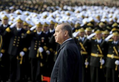 Erdogan, este jueves en la celebración del Día de la República en Ankara.
