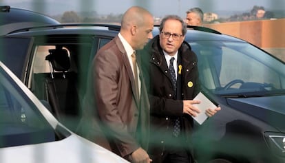 Quim Torra, aquest dilluns de visita a la presó de Lledoners.